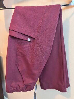 Men's FIGS Burgundy Cairo Straight-Leg Scrub Pants